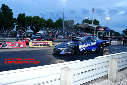 Kirk Williams - '200 Proof (near lane) vs 
Justin Malott - 'Must Be Nice' (far lane)